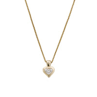 AIMEE Gold Diamond Heart Necklace
