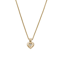 AIMEE Gold Diamond Heart Necklace