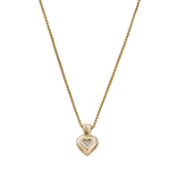 AIMEE Gold Diamond Heart Necklace