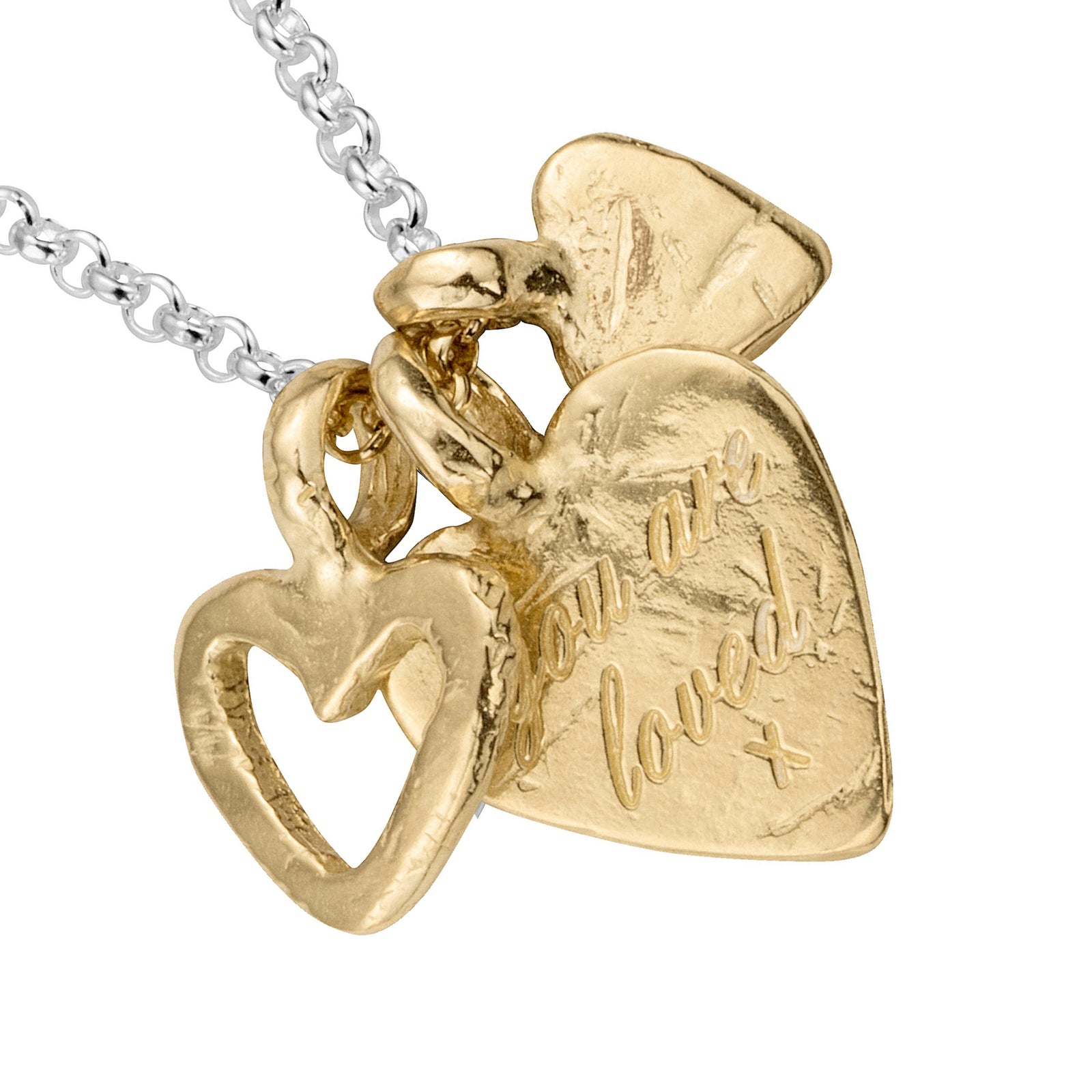 Silver & Gold A Lot of Love Necklace