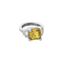 ANATOLE White Gold Yellow Sapphire & Diamond Ring