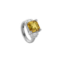 ANATOLE White Gold Yellow Sapphire & Diamond Ring