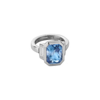 AURA White Gold Sapphire & Diamond Ring
