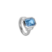 AURA White Gold Sapphire & Diamond Ring