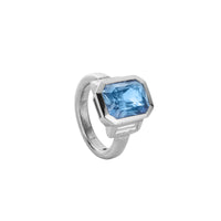 AURA White Gold Sapphire & Diamond Ring