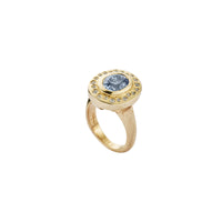 AZURAE Gold Blue Sapphire & Diamond Ring