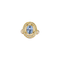 AZURAE Gold Blue Sapphire & Diamond Ring