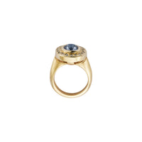 AZURAE Gold Blue Sapphire & Diamond Ring