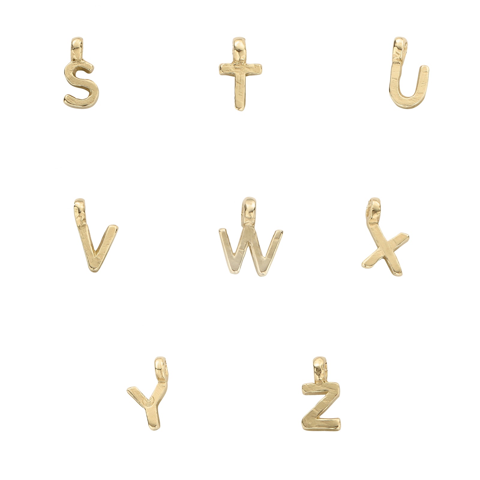 Gold Mini Alphabet Charm