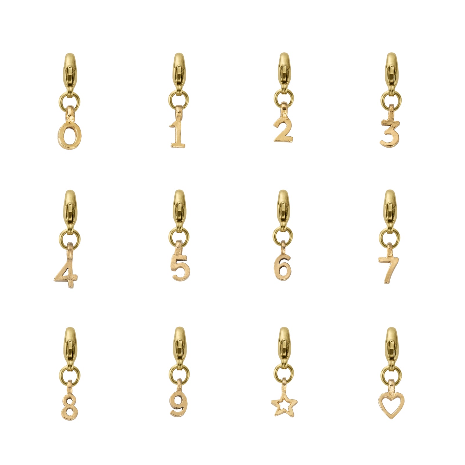 Gold Mini Alphabet Lobster Charm
