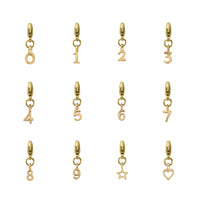 Gold Mini Alphabet Lobster Charm
