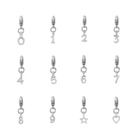 Silver Mini Alphabet Lobster Charm