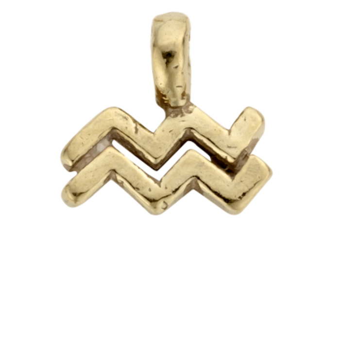 Gold Horoscope & Birthstone Charm