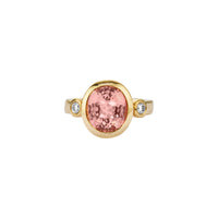 BELLE Gold Pink Tourmaline & Diamond Ring