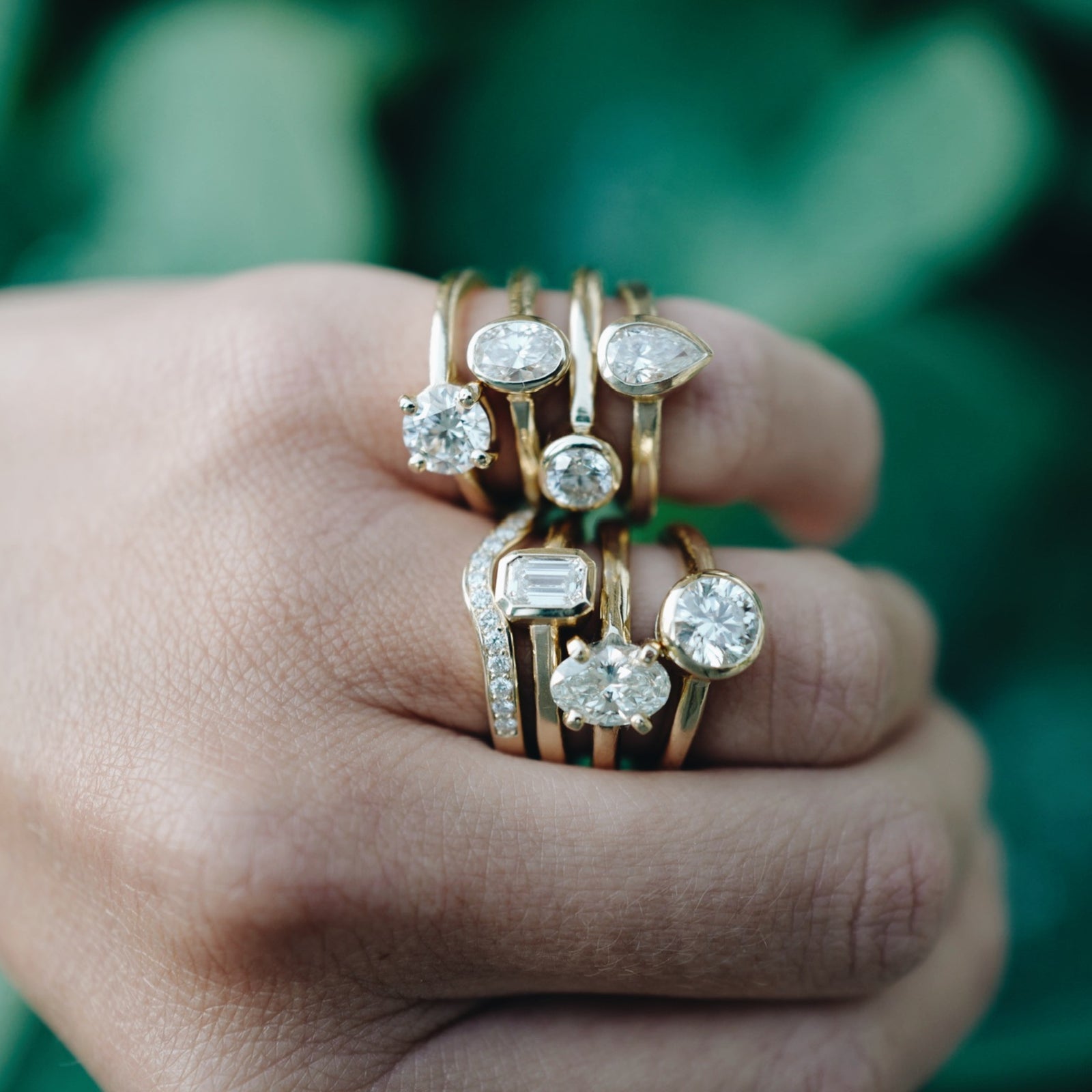 'The Eternity' 9ct Gold Round 1ct Natural Diamond Claw Engagement Ring