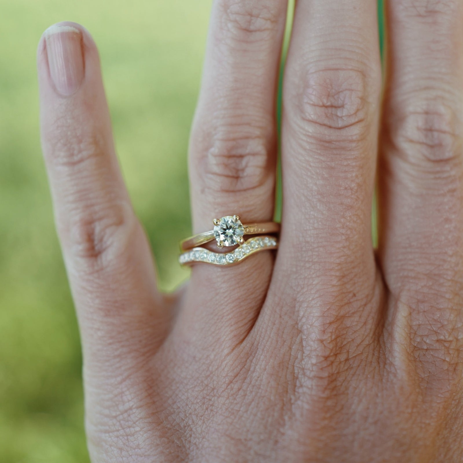 'The Eternity' 9ct Gold Round 0.5ct Natural Diamond Claw Engagement Ring