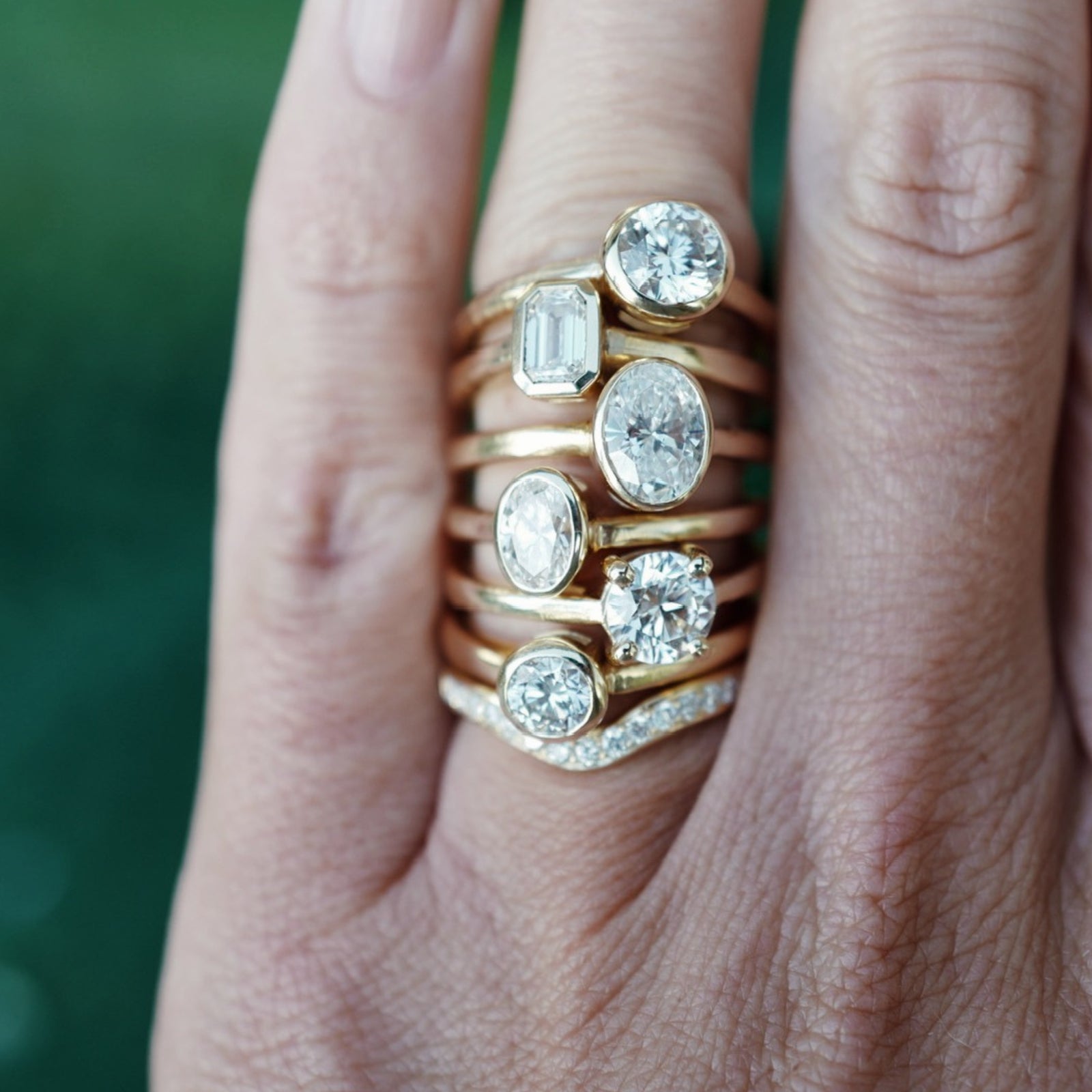 'The Eternity' 9ct Gold Round 0.5ct Lab Grown Diamond Bezel Engagement Ring