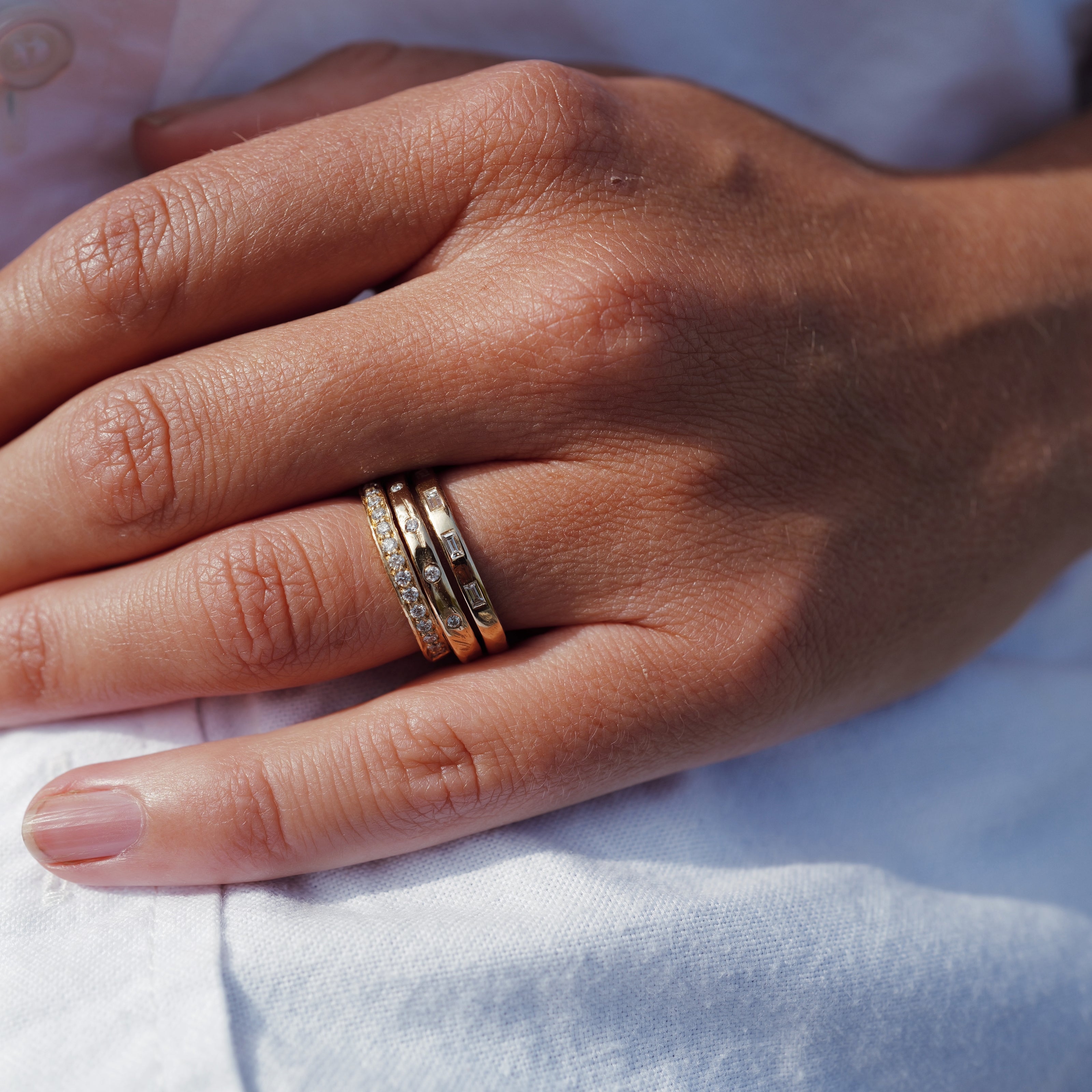 Ladies' 9ct Gold Mini Posey Ring