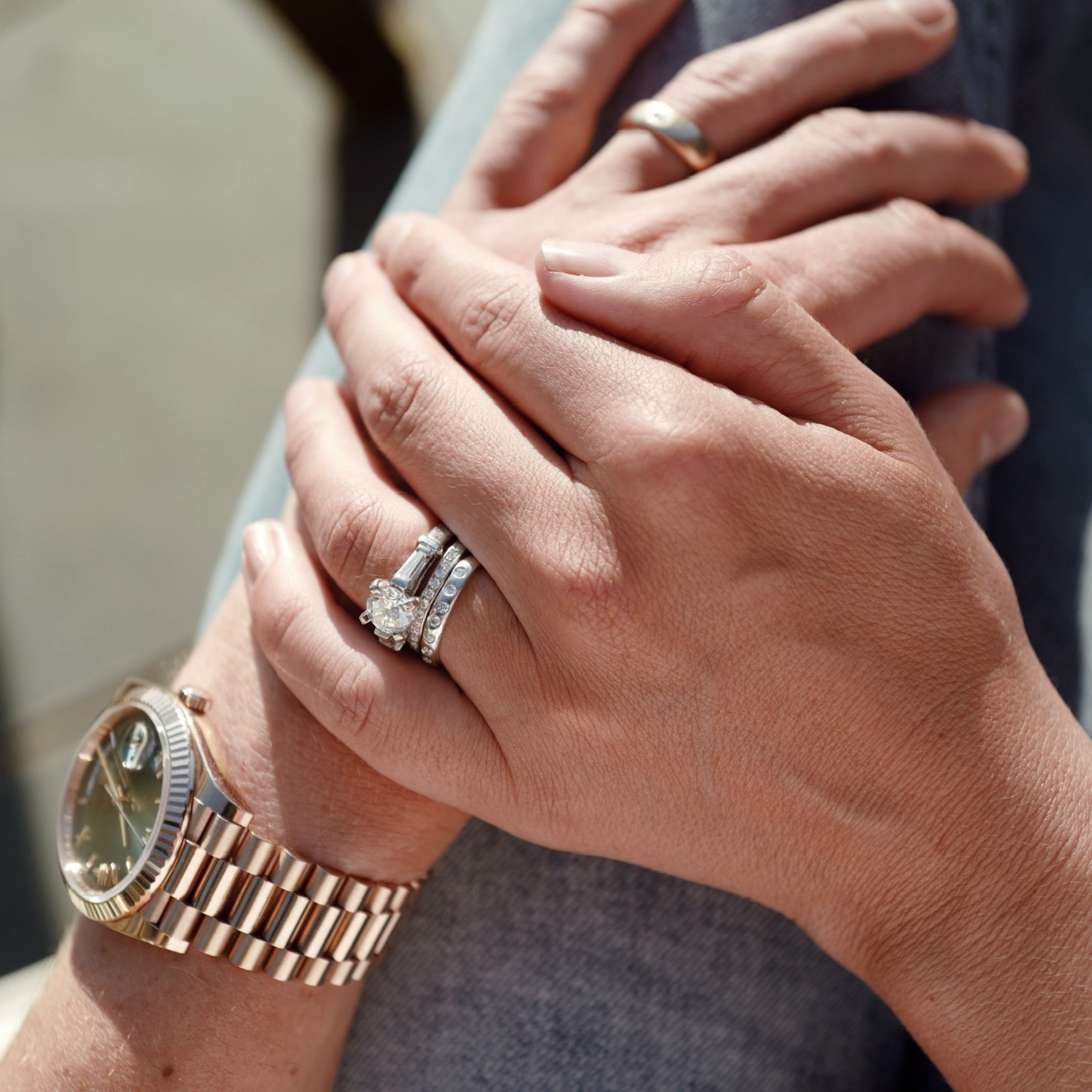 Ladies' 18ct White Gold Midi Posey Ring