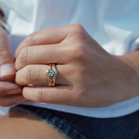 9ct Gold Wave Wedding Band