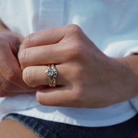 9ct Gold Wave Wedding Band
