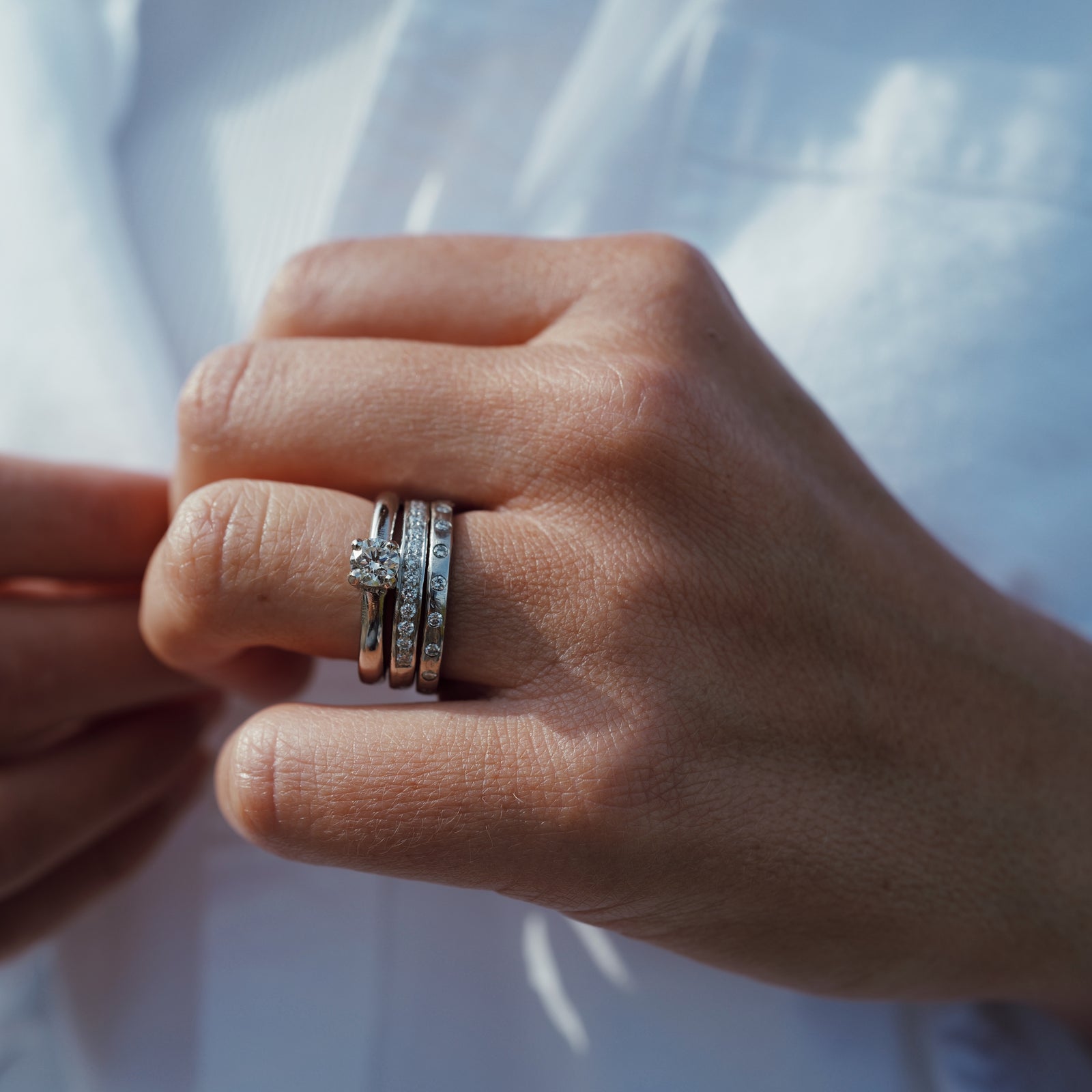 Ladies' Silver Mini Posey Ring