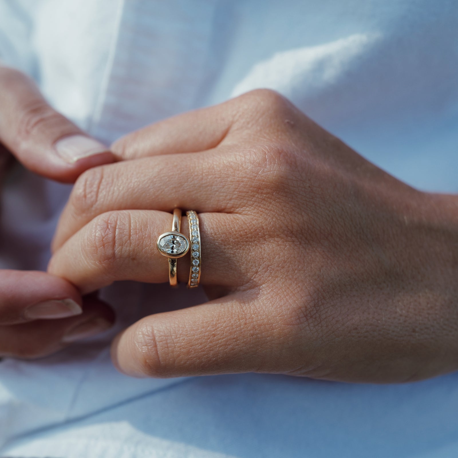 Ladies' 9ct Gold Mini Posey Ring