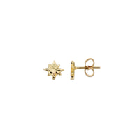 Gold Baby North Star Stud Earrings