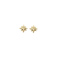 Gold Baby North Star Stud Earrings