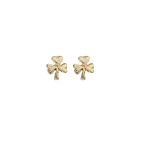 Gold Baby Shamrock Stud Earrings