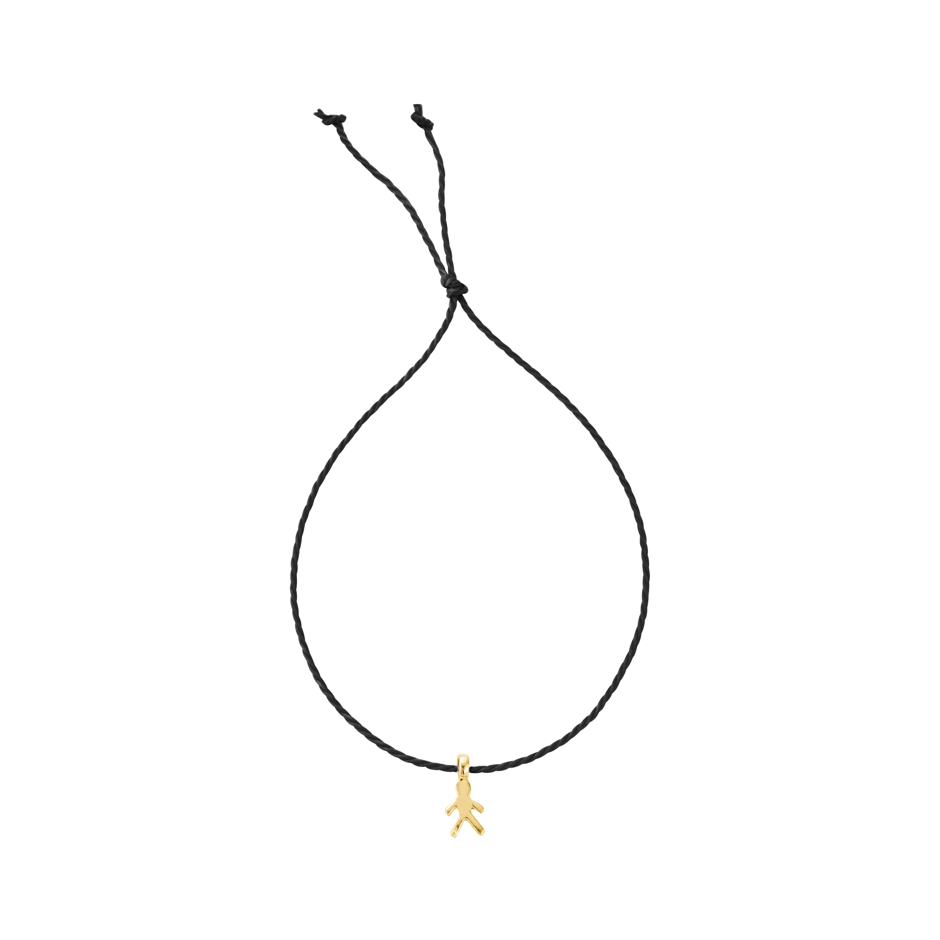 Gold Little Boy Cord Bracelet
