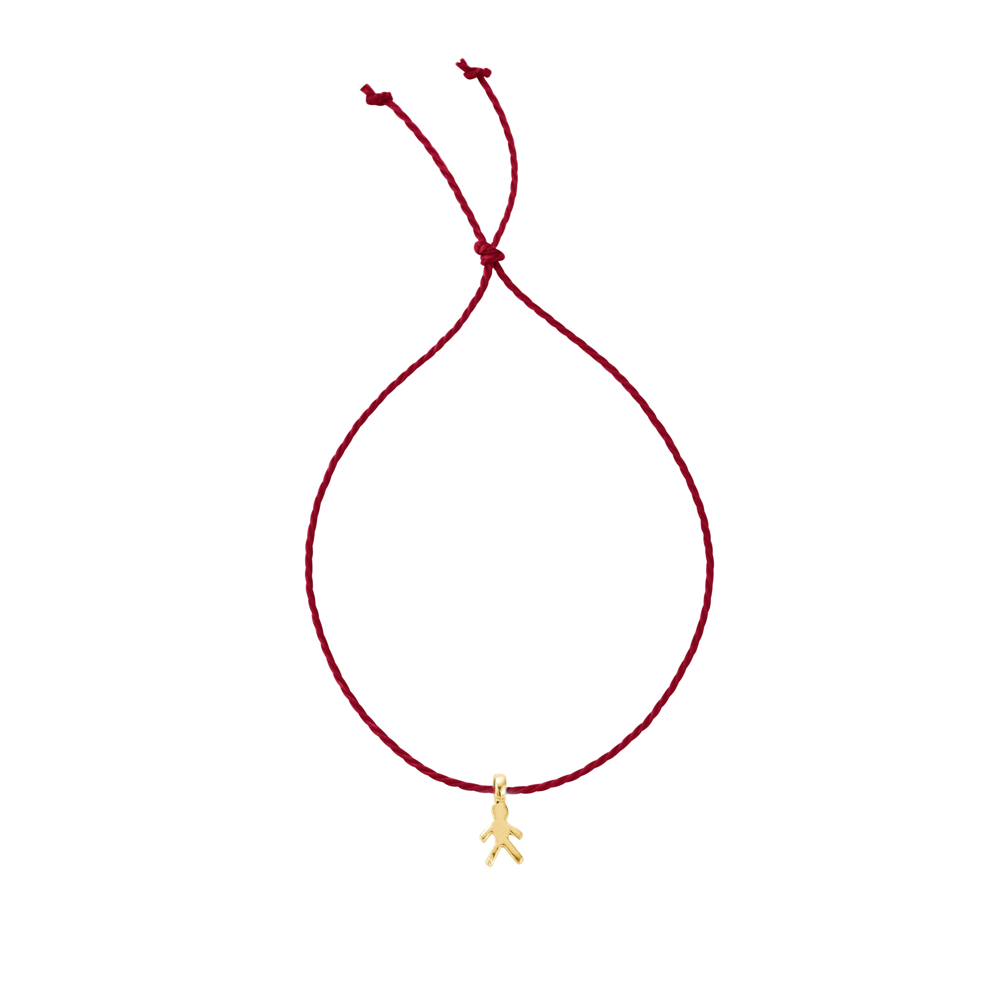 Gold Little Boy Cord Bracelet