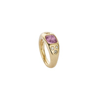 CALLAIA Gold Pink Sapphire & Diamond Ring
