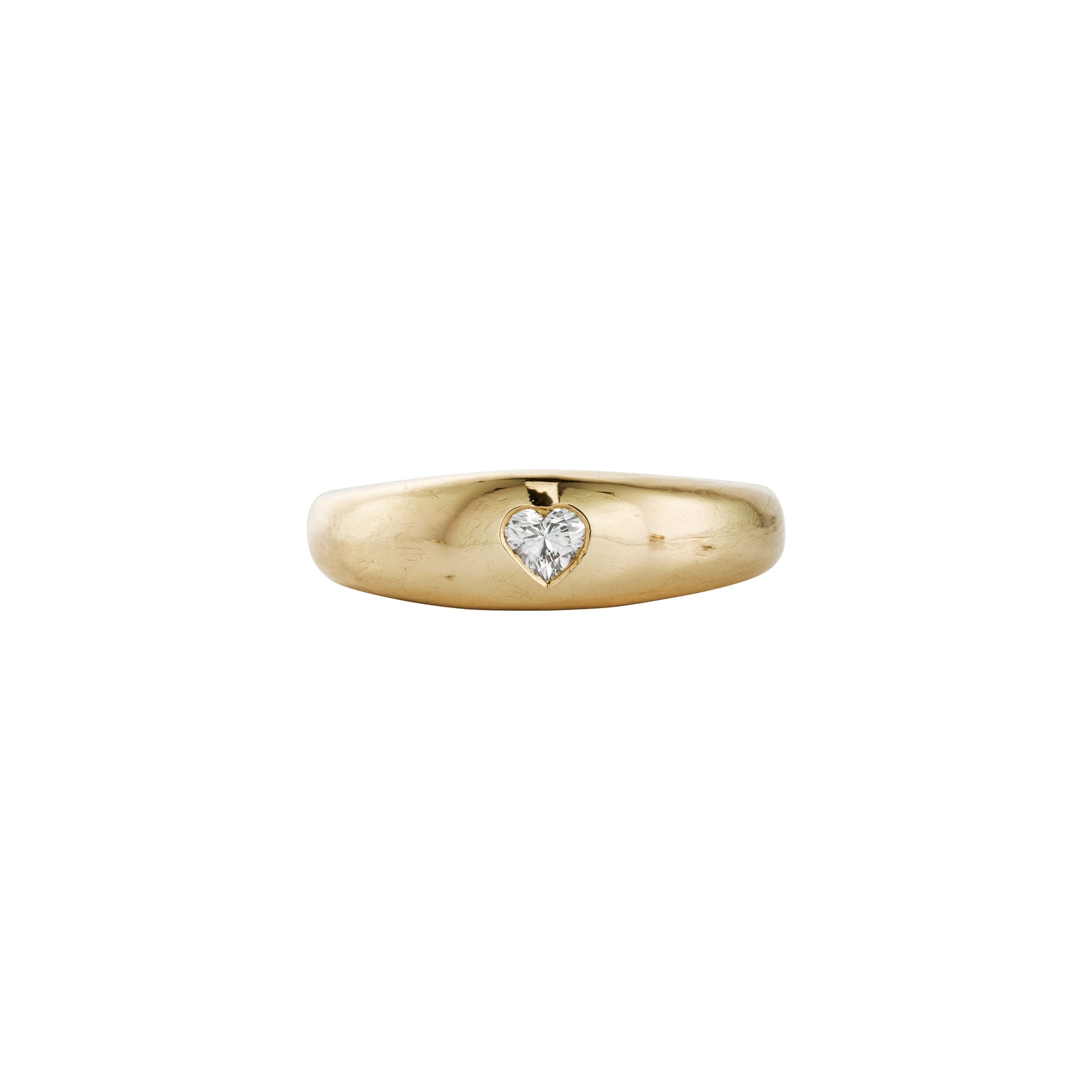 CARINA Gold Heart Diamond Ring