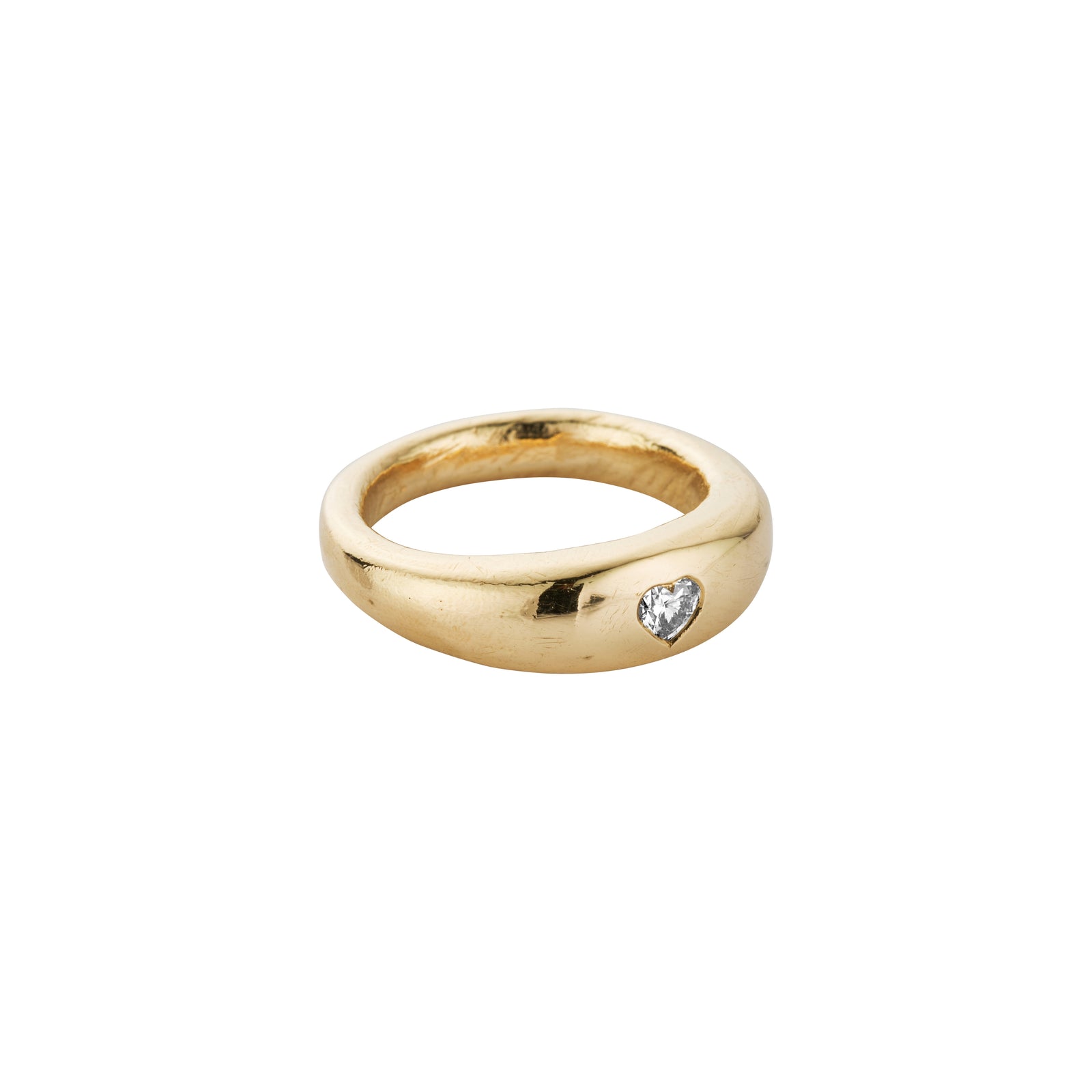 CARINA Gold Heart Diamond Ring