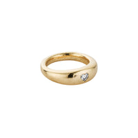 CARINA Gold Heart Diamond Ring