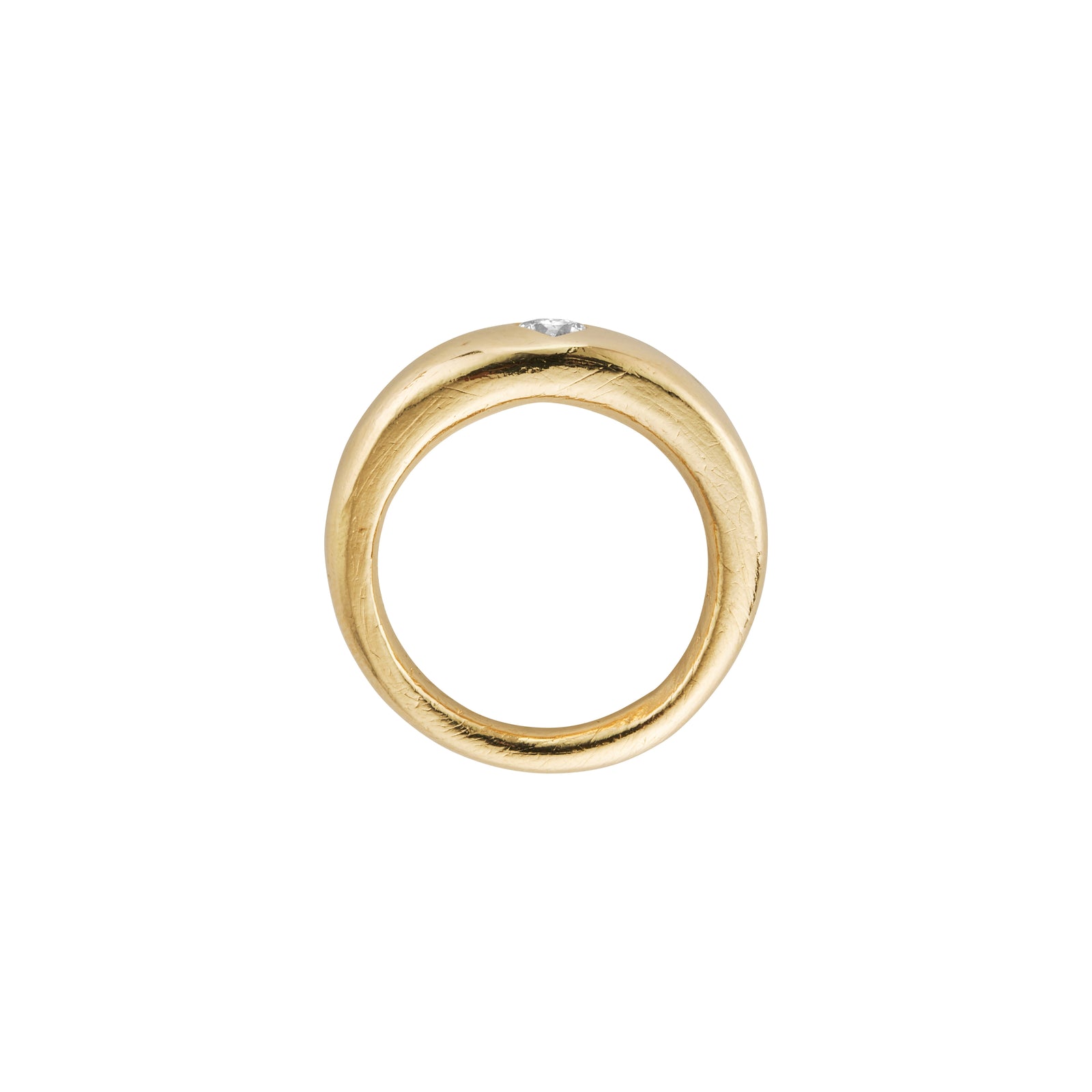 CARINA Gold Heart Diamond Ring