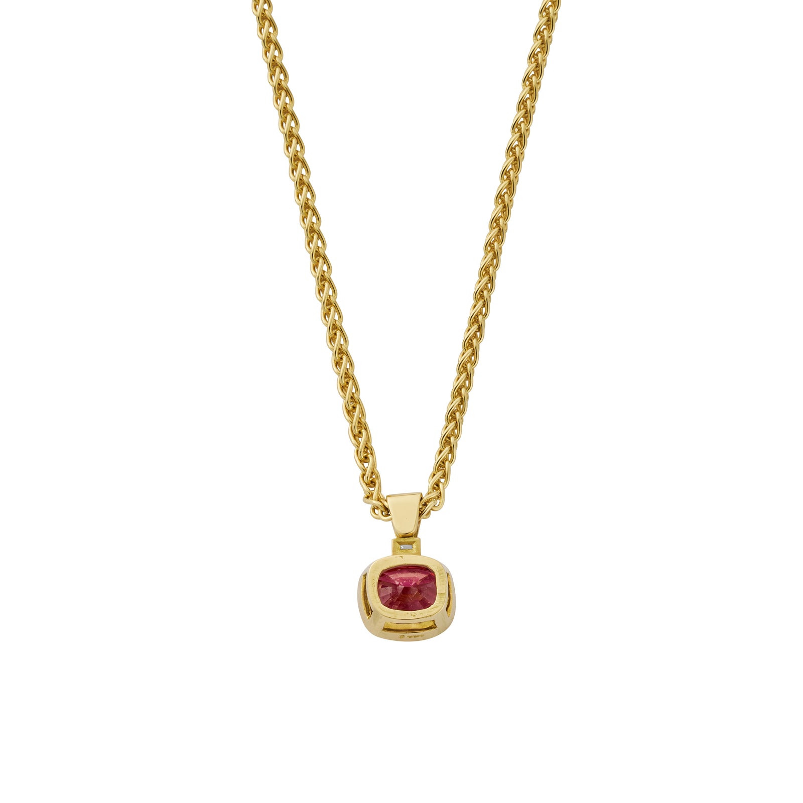 CAMELLIA Gold Spinel & Diamond Necklace