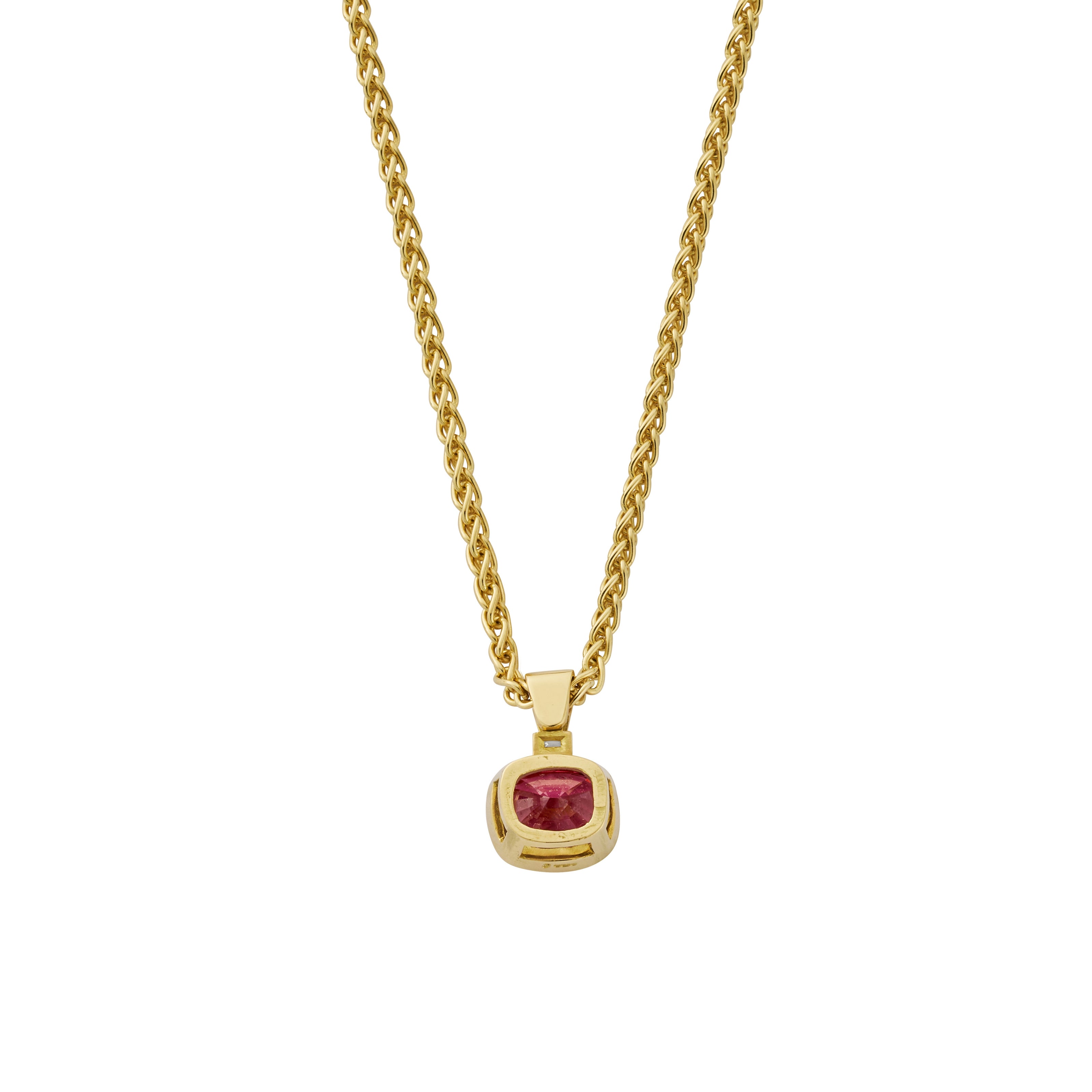 CAMELLIA Gold Spinel & Diamond Necklace