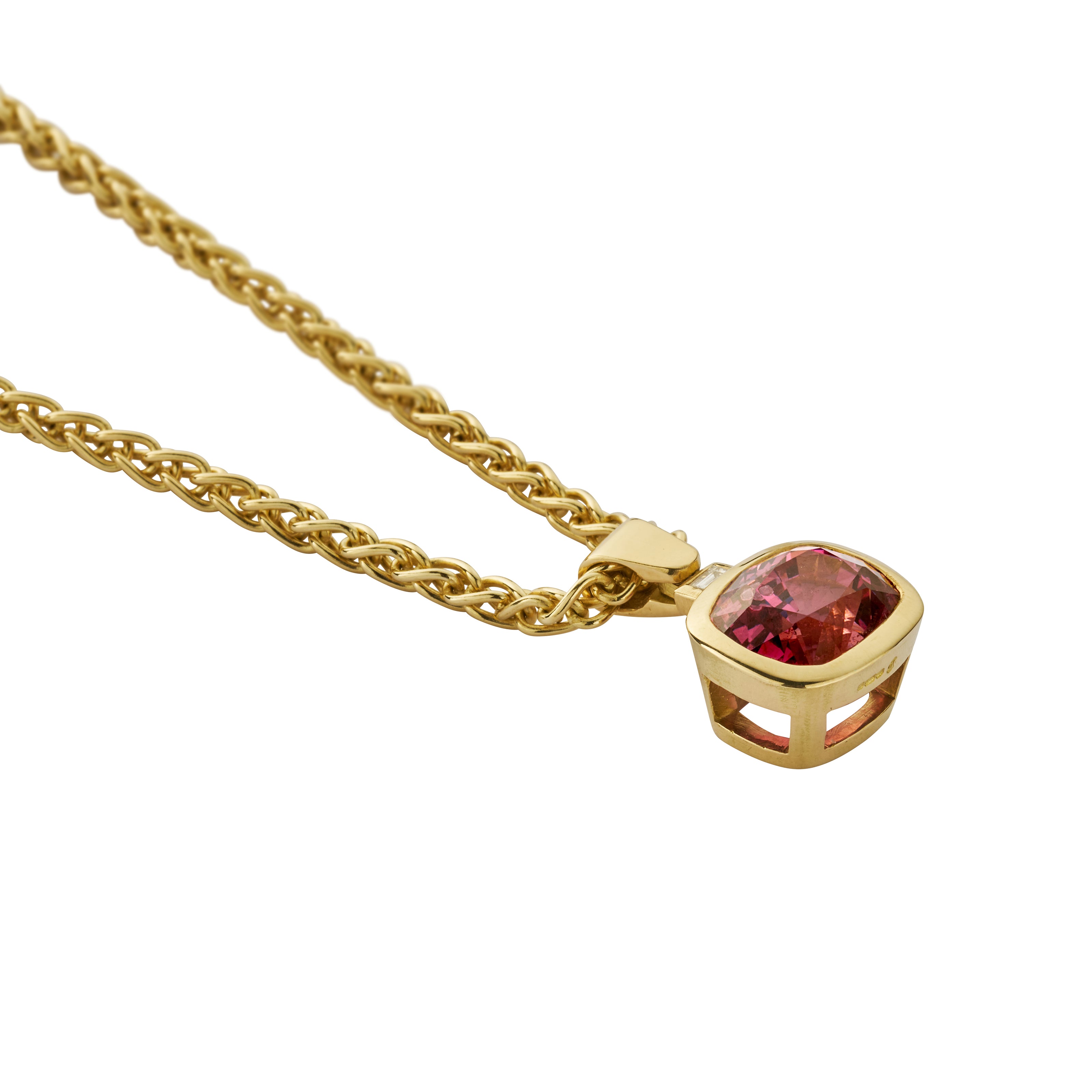 CAMELLIA Gold Spinel & Diamond Necklace