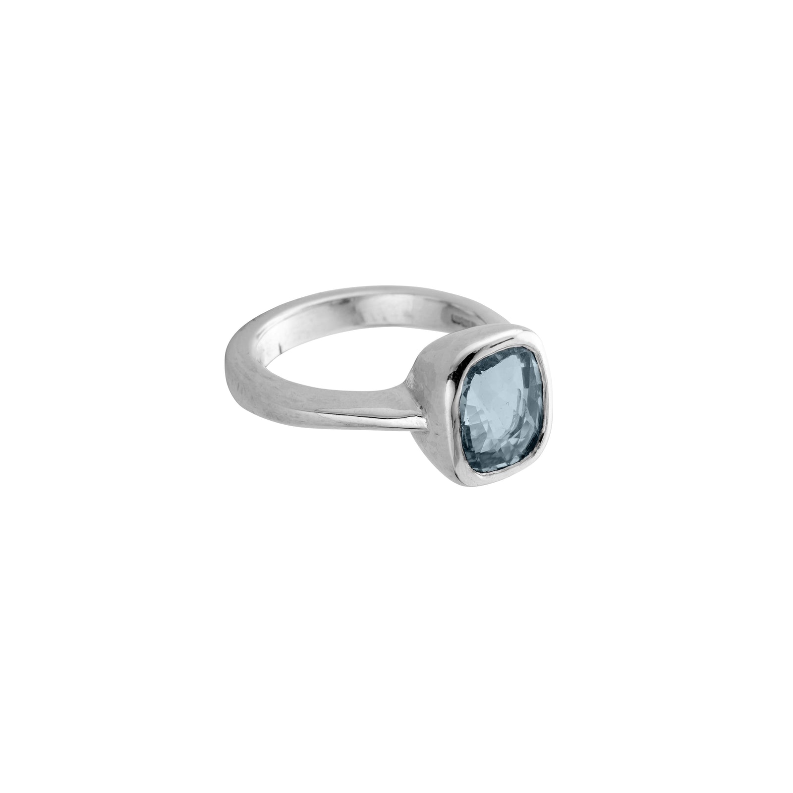 MAZU Silver Blue Sapphire Ring