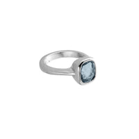 MAZU Silver Blue Sapphire Ring