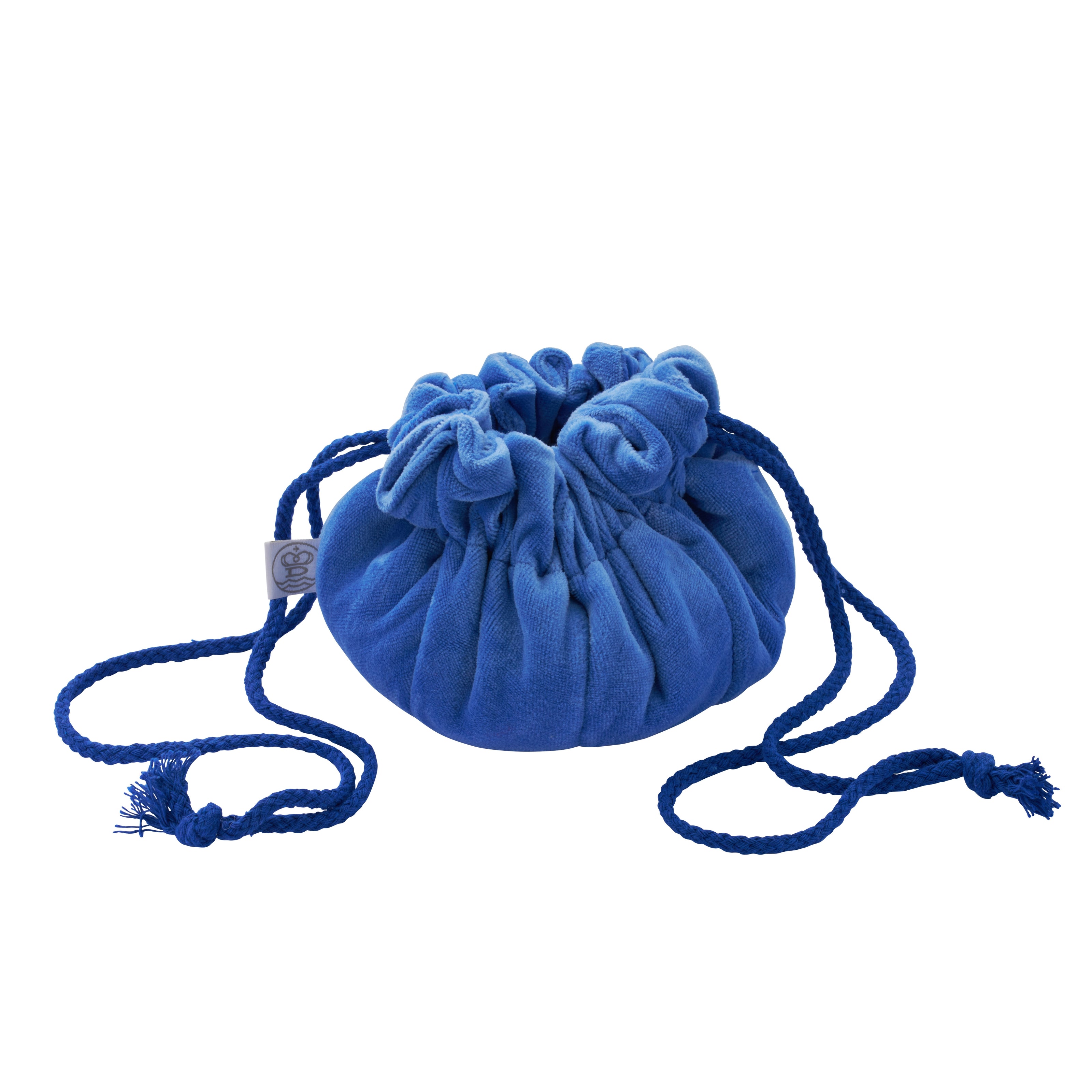 Cobalt Velvet Jewellery Pouch