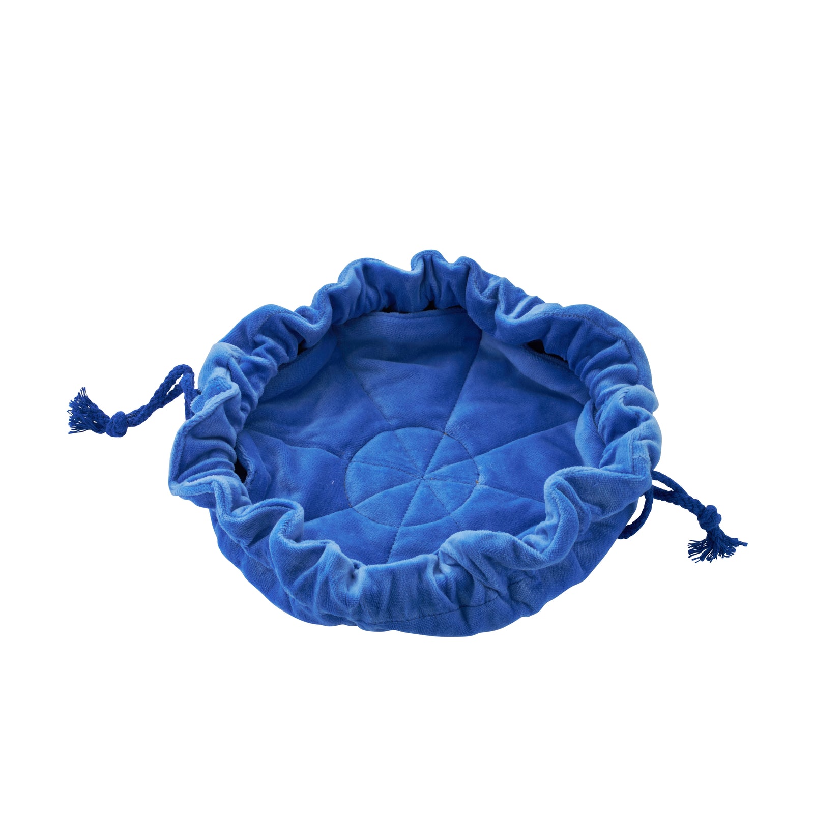 Cobalt Velvet Jewellery Pouch