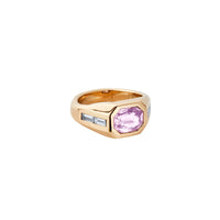 CIELO ROSA Gold Pink Sapphire & Diamond Ring