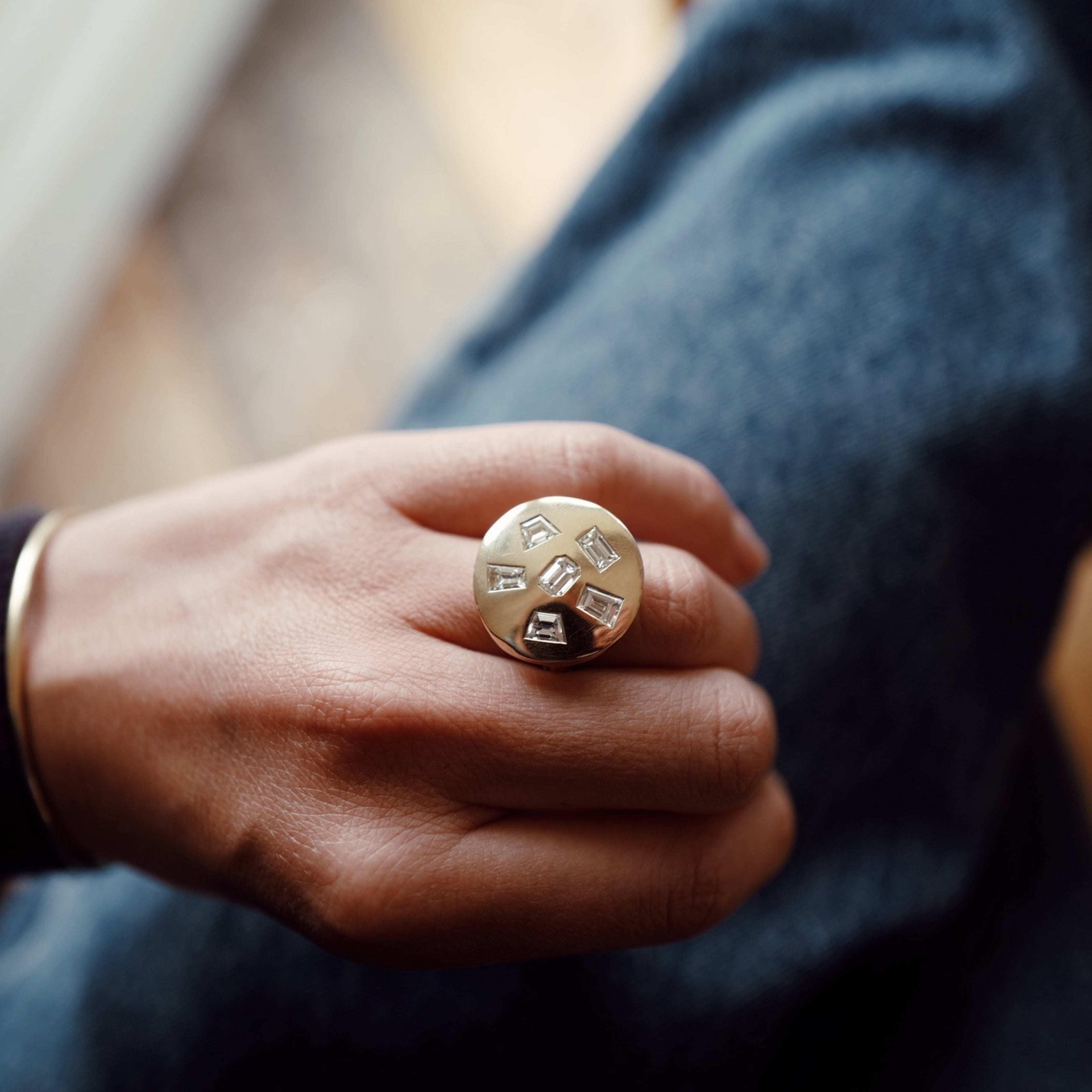 CYRENE Gold Diamond Ring