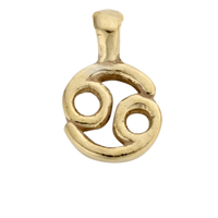 Gold Horoscope & Birthstone Charm