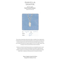 No.19 Silver Rock Crystal Pendant Sylt Chain Necklace