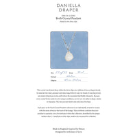 No.24 Silver Rock Crystal Pendant Necklace