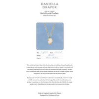 No.7 Gold Rock Crystal Pendant Necklace